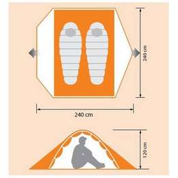 Палатка 2-местная NORFIN Begna 2 NS