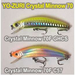 Воблер YO-ZURI Crystal Minnow 70F плавающий R836