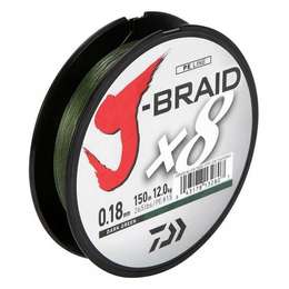 Шнур плетеный DAIWA J-Braid X8 150м зеленый