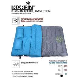 Спальный мешок-одеяло NORFIN Alpine Comfort Double 250