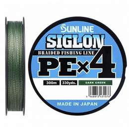 Шнур плетеный SUNLINE Siglon PEx4 150м dark green