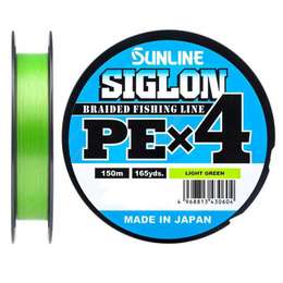 Шнур плетеный SUNLINE Siglon PEx4 150м light green